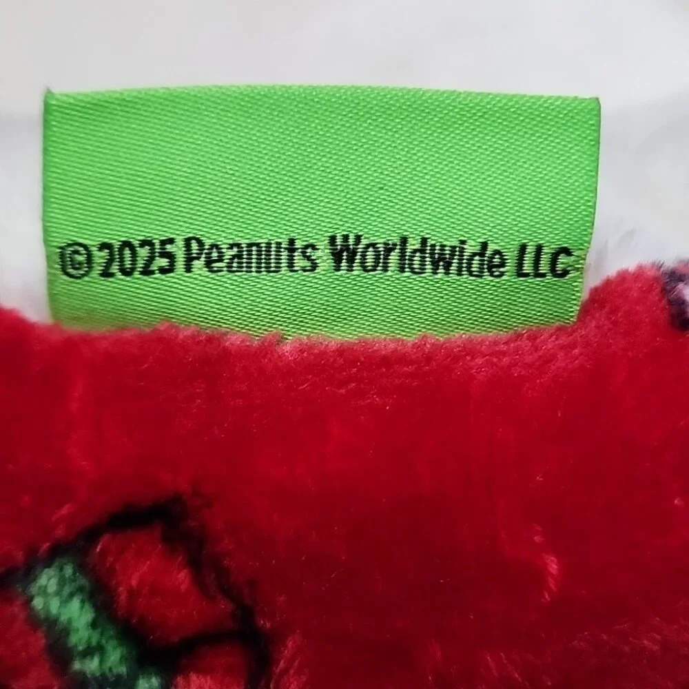 Charlie Brown Snoopy Christmas Pet Cat Dog Bed New With Tags 2025 Red Multicolor